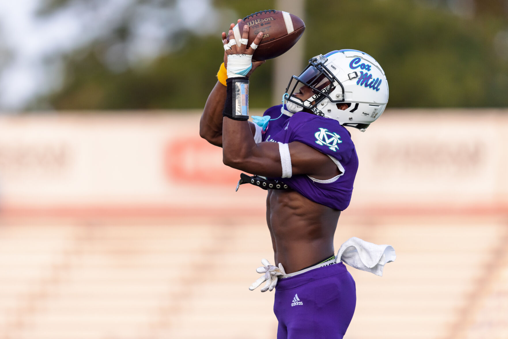 The Hough Huskey defeated the Cox Mill Chargers 48-7 on Friday night at Cox Mill High School.